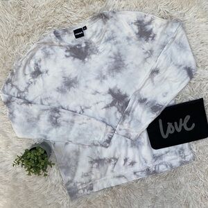 Mono B Tie Dye Top 💗 Gray & White